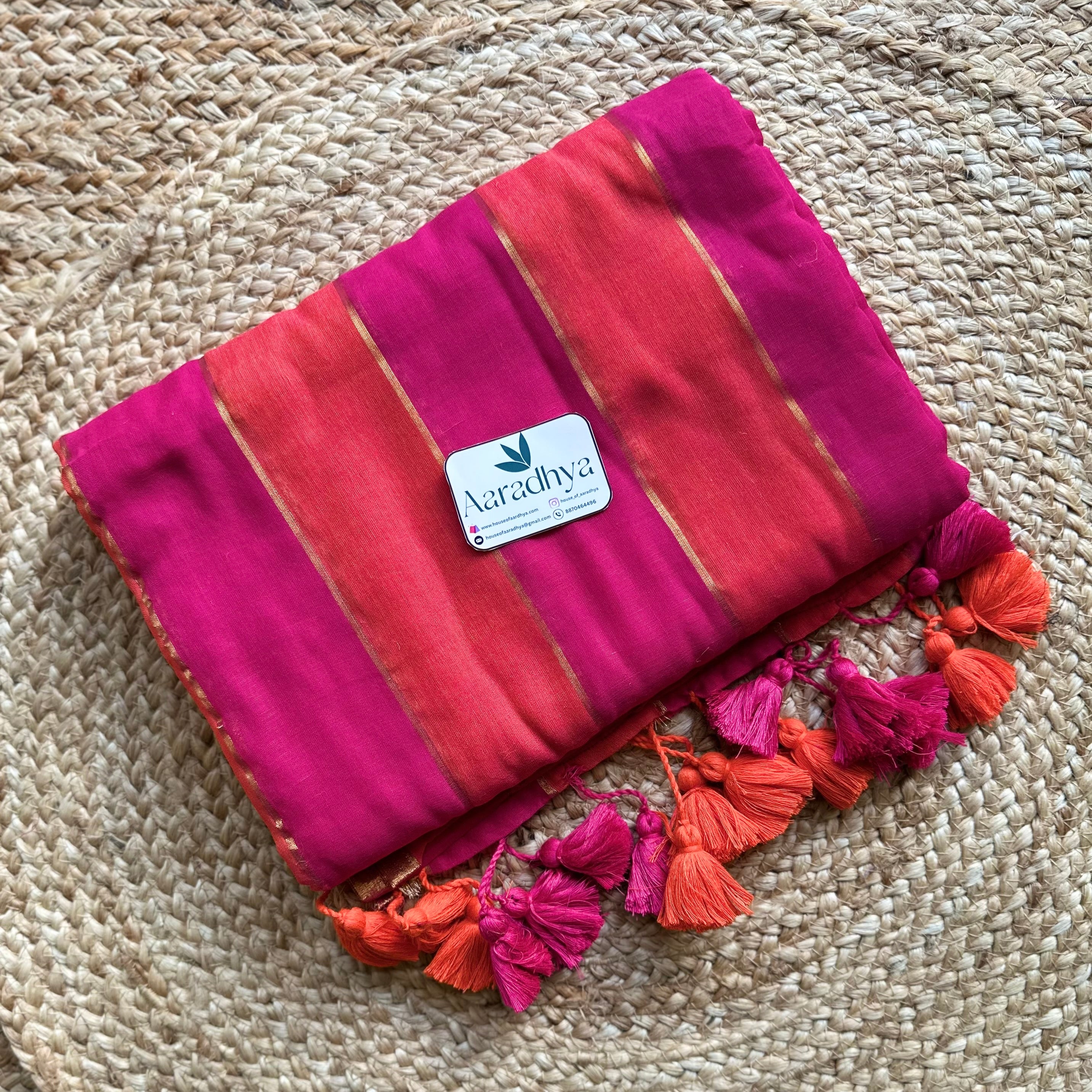 Double Color | Mul Cotton Saree