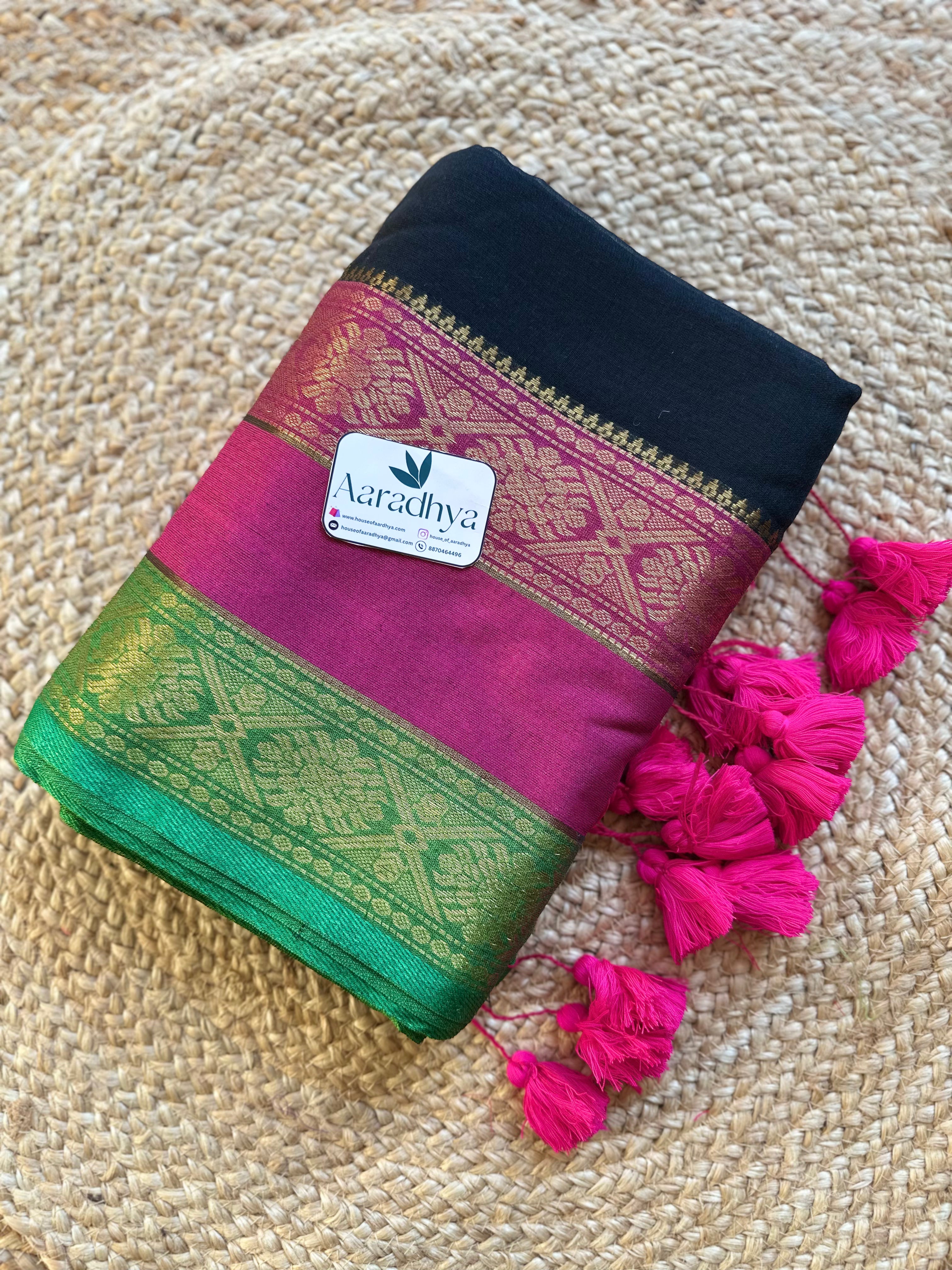 Kanchi Border Festive Saree | Mul Cotton Saree