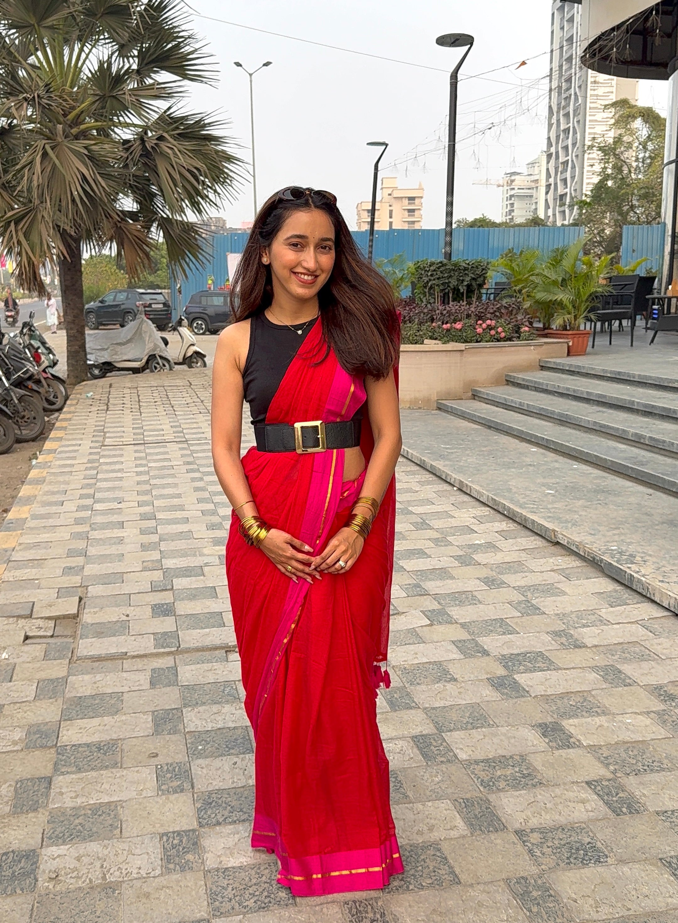 Red kasavu saree | Mul Cotton Saree