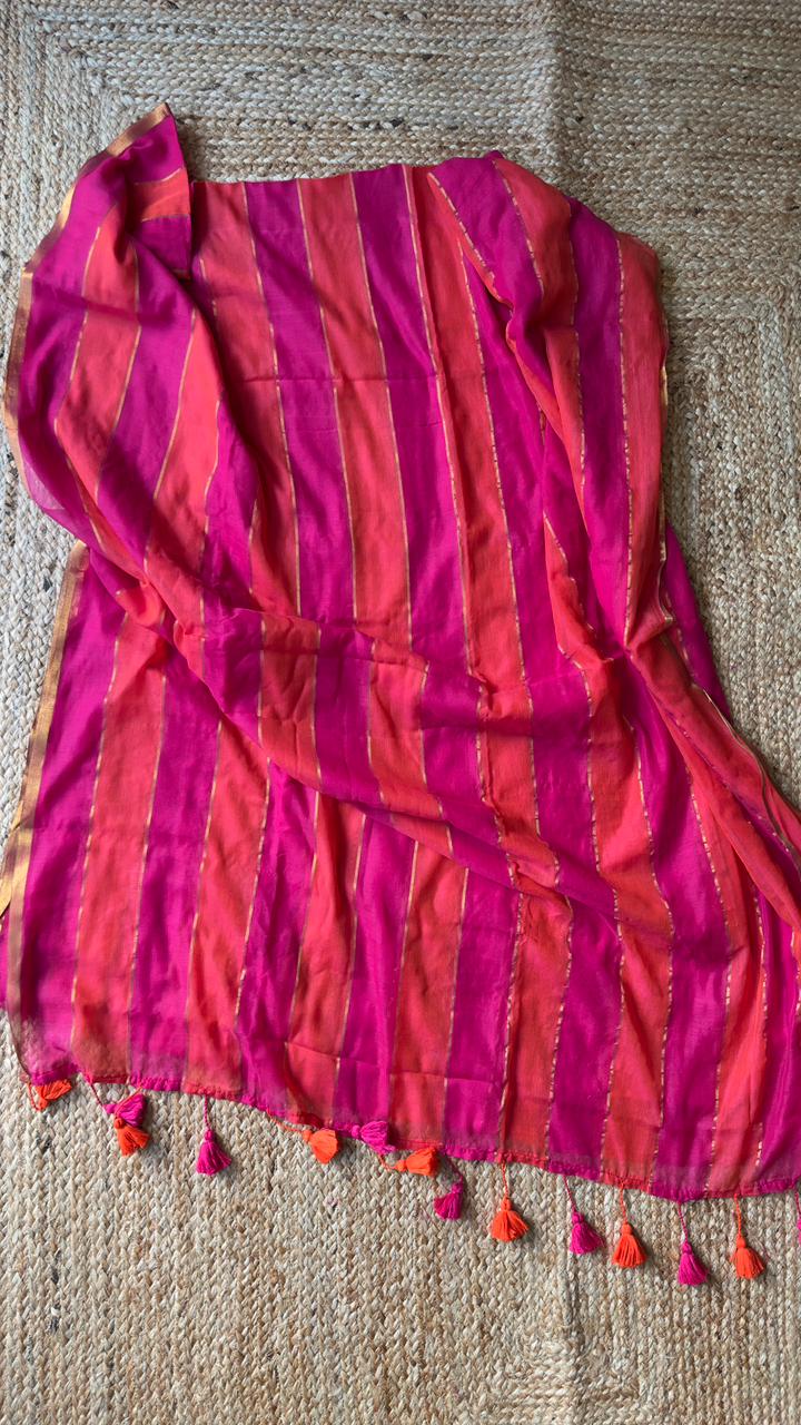 Double Color | Mul Cotton Saree