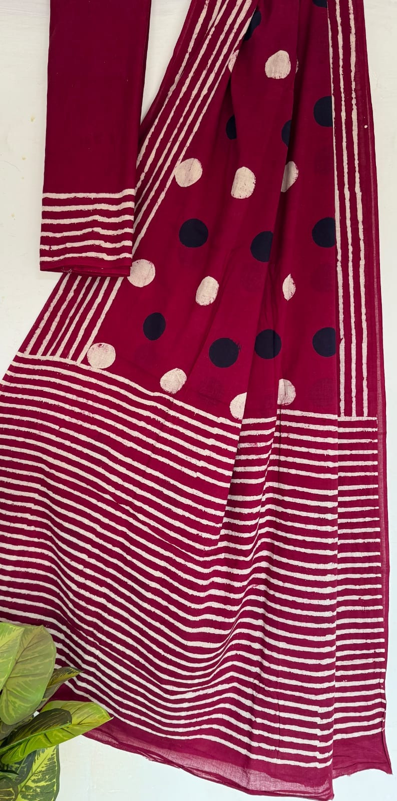 Hand Block Print | Mul Mul Cotton Saree