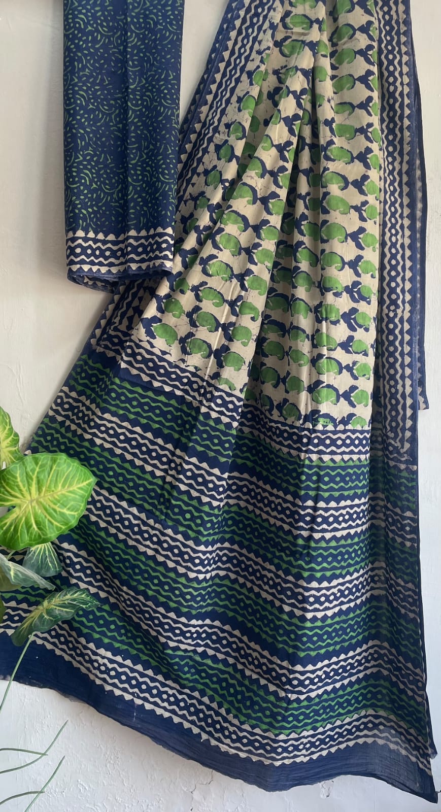 Hand Block Print | Mul Mul Cotton Saree