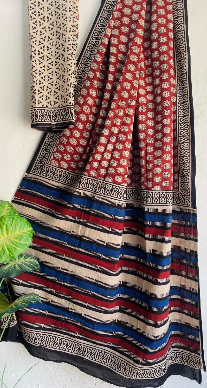 Hand Block Print | Mul Mul Cotton Saree