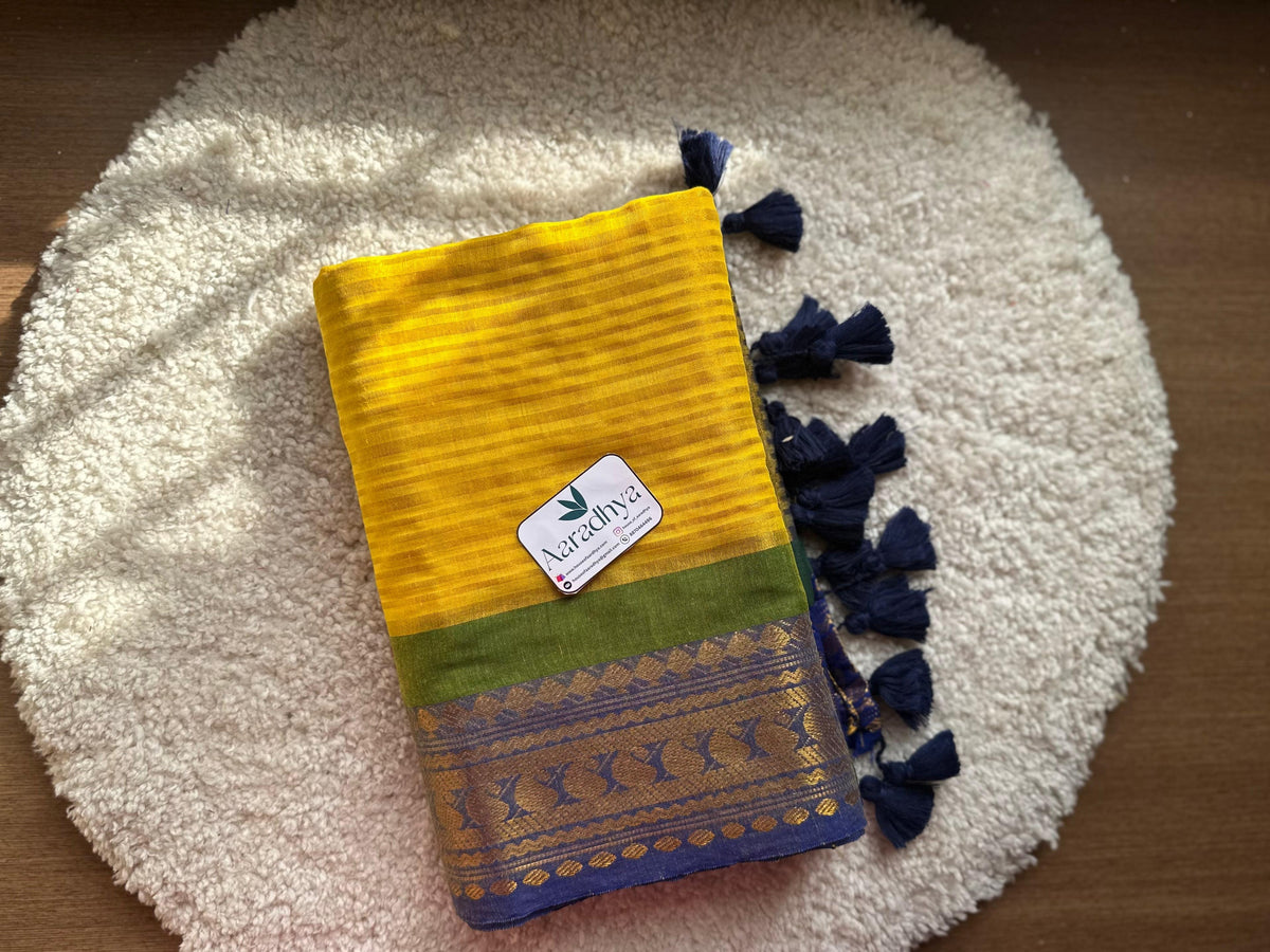 Kanchi Border Festive Saree | Mul Cotton Saree
